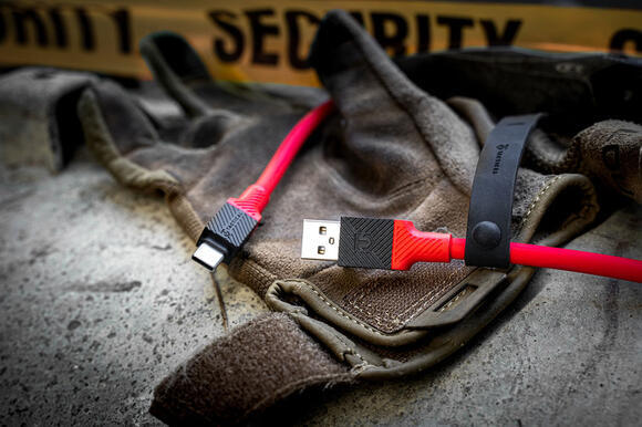 Tactical Fat Man Cable USB-A/Lightning 1m, Red2