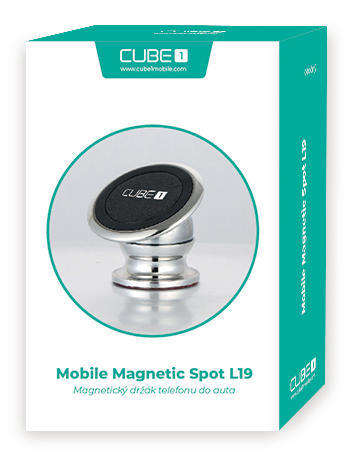CUBE1 L19 - magnetický držák do auta / černá2