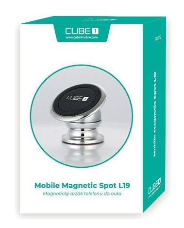 CUBE1 L19 - magnetický držák do auta / stříbrná2