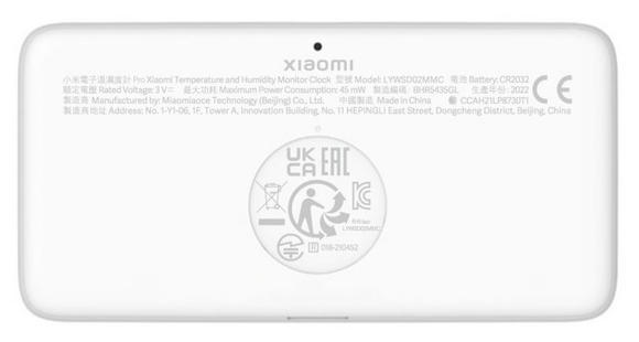 Xiaomi Temperature and Humidity Monitor Clock2