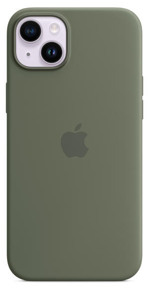 iPhone 14 Plus Silicone Case MagSafe - Olive2
