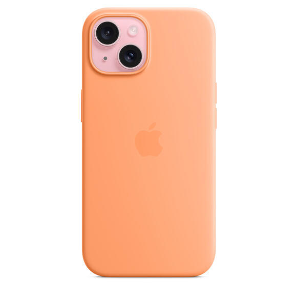 iPhone 15 Silicone Case MagSafe Orange Sorbet2