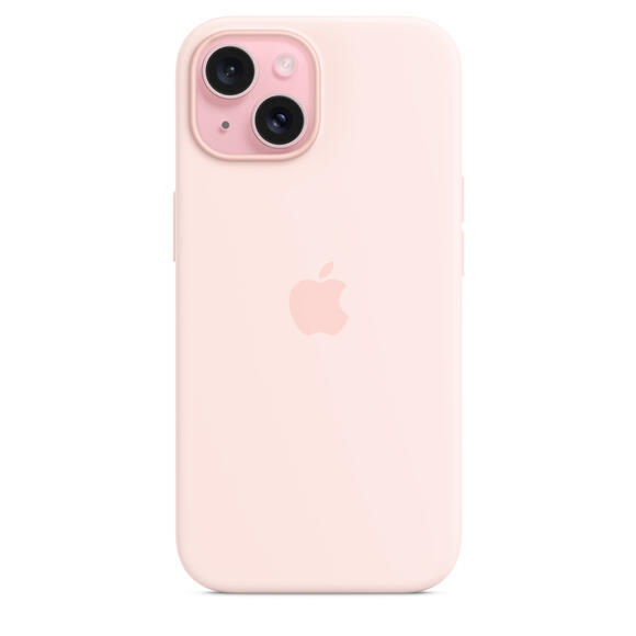 iPhone 15 Silicone Case MagSafe Light Pink2