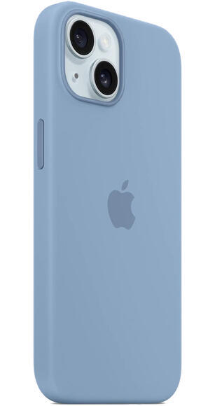 iPhone 15 Silicone Case MagSafe Light Blue2