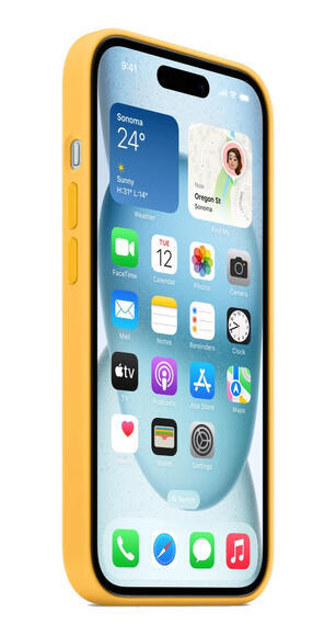 iPhone 15 Silicone Case MagSafe Sunshine2