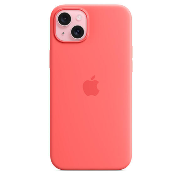 iPhone 15 Plus Silicone Case MagSafe Guava2