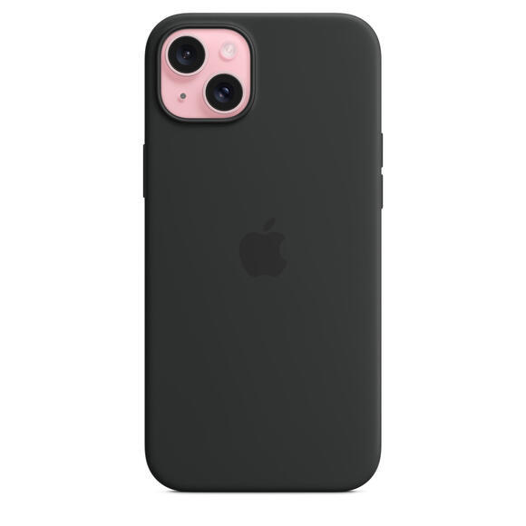 iPhone 15 Plus Silicone Case MagSafe Black2