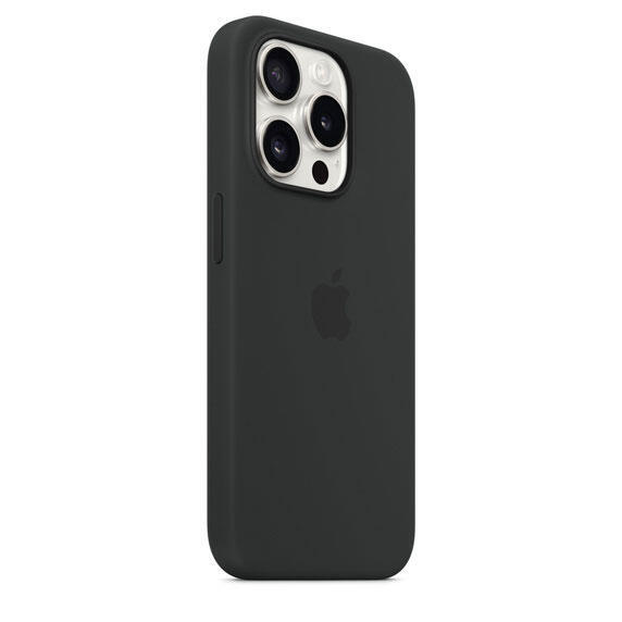 iPhone 15 Pro Silicone Case MagSafe Black2