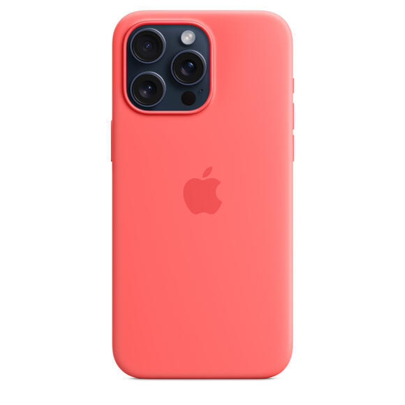 iPhone 15 Pro Max Silicone Case MagSafe Guava2