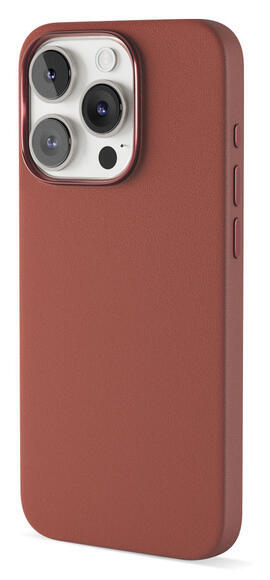Epico Mag+ Leather Case iPhone 15 Brown2