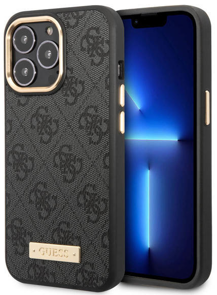 Guess PU 4G MagSafe Case iPhone 14 Pro, Black2