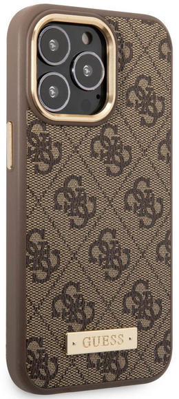 Guess PU 4G MagSafe Case iPhone 14 Pro Max, Brown2