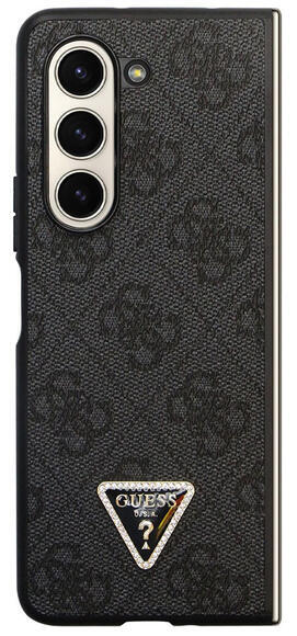 Guess Leather Triangle Case Galaxy Z Fold 5, Grey2