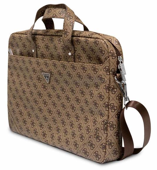 Guess 4G Triangle Logo Computer Bag 15/16", Brown2