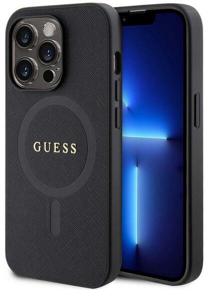 Guess Saffiano MagSafe kryt iPhone 15 Pro Max,Blac2