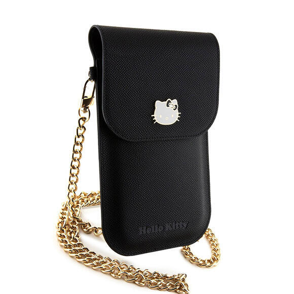 Hello Kitty PU Metal Logo Leather Wallet Phone Bag2