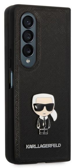 Karl Lagerfeld Saffiano Case Galaxy Z Fold 4,Black2