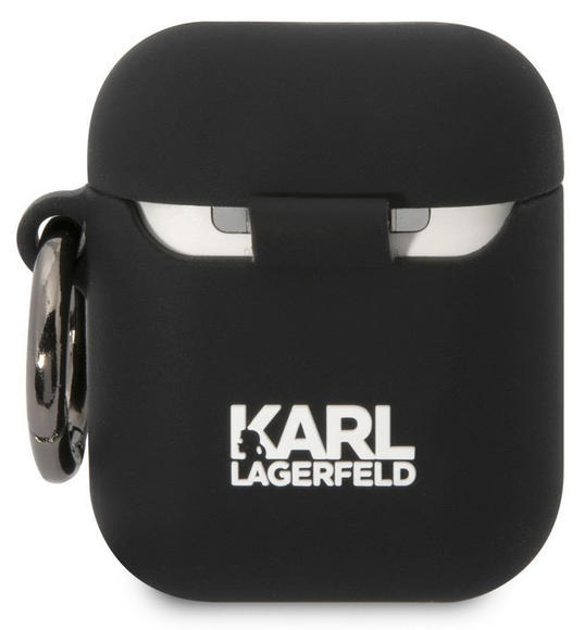 Karl Lagerfeld 3D Logo Choupette Airpods 1/2,Black2