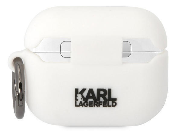 Karl Lagerfeld 3D Logo Choupette Airpods Pro,White2
