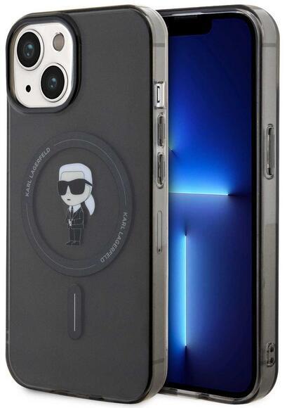 Karl Lagerfeld IML Ikonik MagSafe iPhone 15, Black2