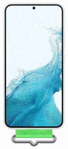 Samsung Silicone Cover with Strap S22+, White2