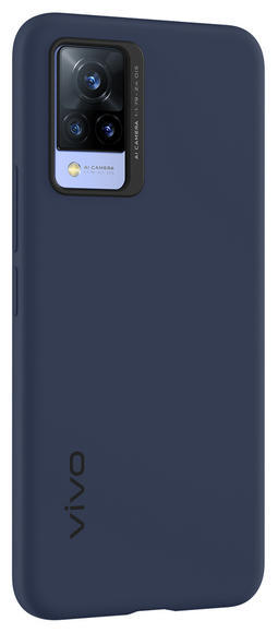 Vivo V21 5G Silicone Cover, Dark Blue  2