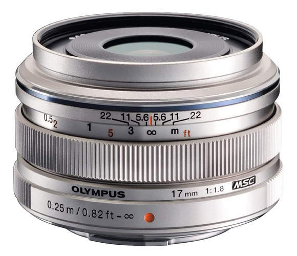 Objektiv Olympus M.ZUIKO 17 mm f/1.8 silver2