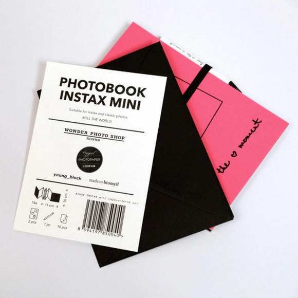 Fujifilm album instax mini pink-black set2