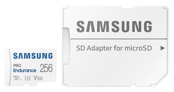 Samsung micro SDXC 256GB PRO Endurance + SD adapté2