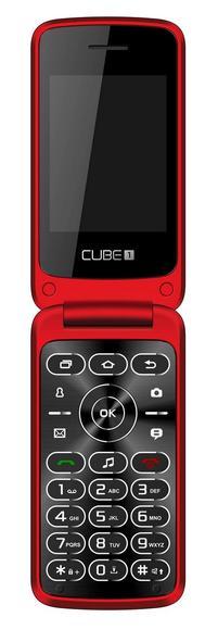 CUBE1 VF500 tlačítkový telefon typ V - Red2