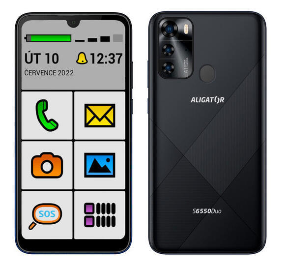 Aligator S6550 Duo SENIOR 128GB Black2