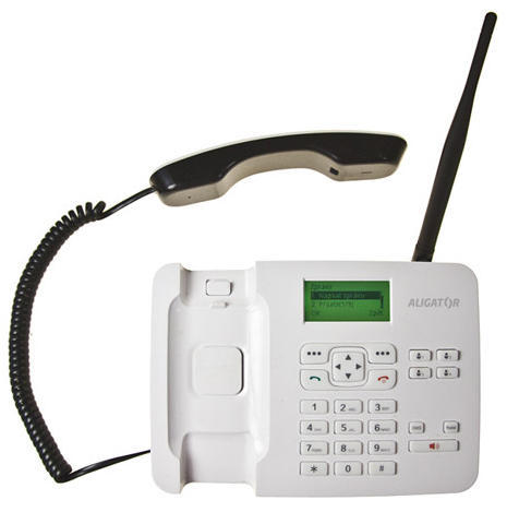 Aligator T100 (stolní telefon) White2