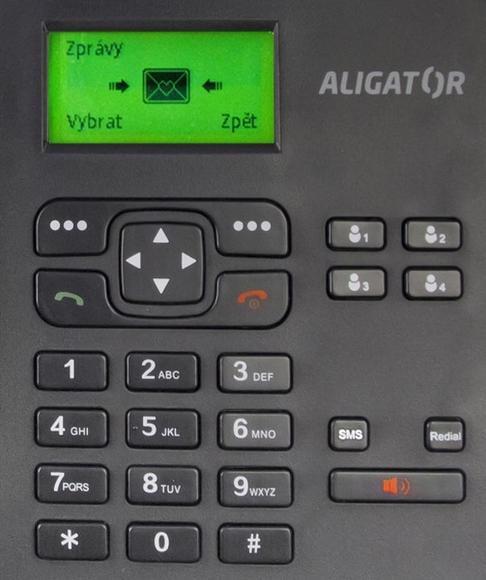 Aligator T100 (stolní telefon) Black2