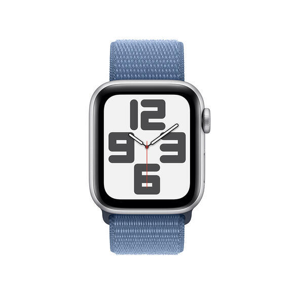 Apple Watch SE 40mm Silver, Blue Sport Loop2