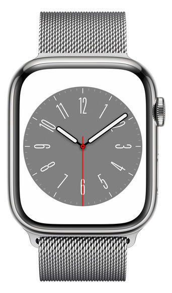 Apple Watch S8 Cell 45mm Silver Steel, Milanese L.2
