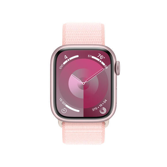 Apple Watch Series 9 41mm Pink, Pink Sport Loop2