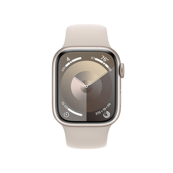 Apple Watch S9 Cell 41mm Starlight Alu,Star SB,M/L2