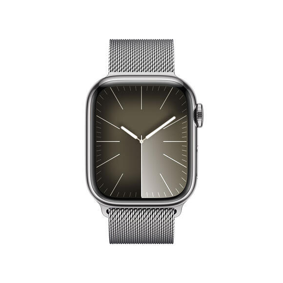 Apple Watch S9 Cell 45mm Silver Steel,Sil Milan L.2