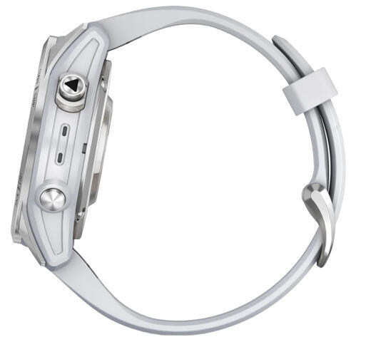 Garmin epix Pro Glass, 42mm, Silver/White Band 2