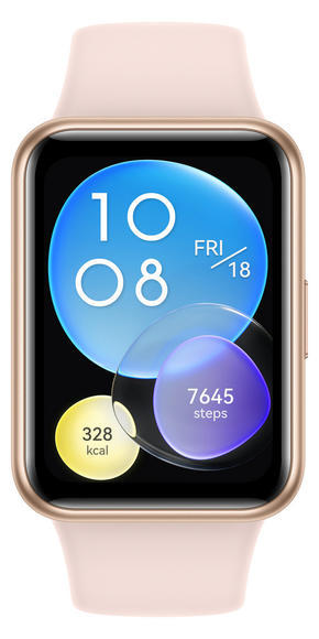 Huawei Watch Fit 2 Active Gold + Pink silicon2