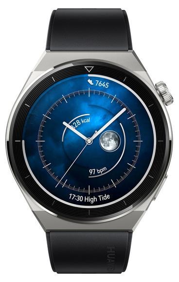 Huawei Watch GT 3 Pro 46 mm Titan + black silikon2