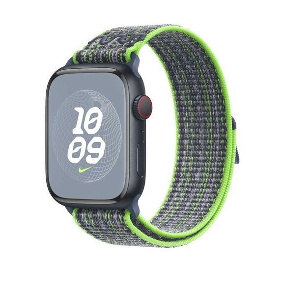 Apple 41mm Nike Sport Loop Bright Green/Blue2