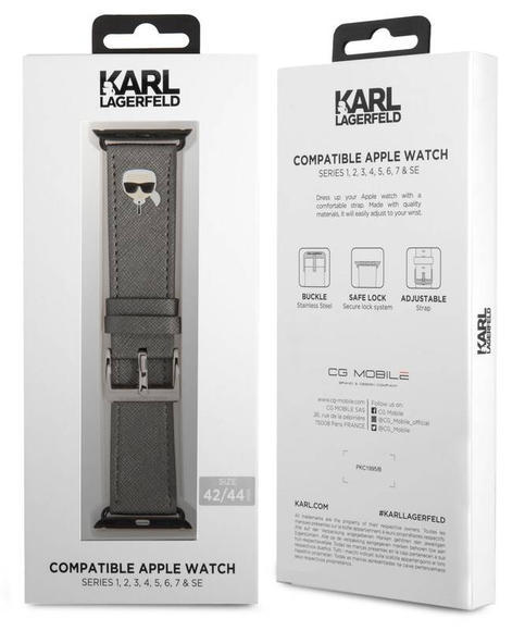Karl Lagerfeld Head řemínek Apple Watch 38/40mm,Si2