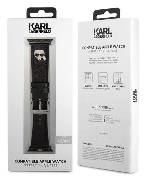 Karl Lagerfeld Head řemínek Apple Watch 42/44mm,Bl2