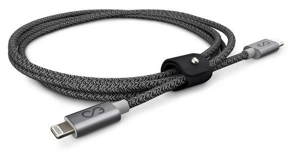 Epico pletený USB-C to Lightning kabel Space Grey3
