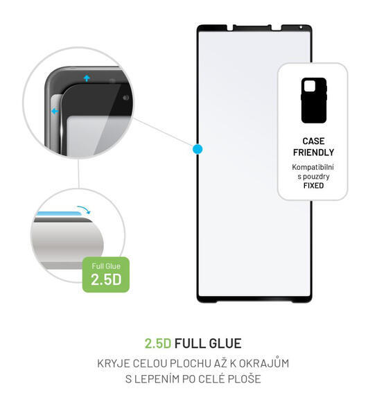 FIXED Full-Cover sklo Sony Xperia 1 V, Black3