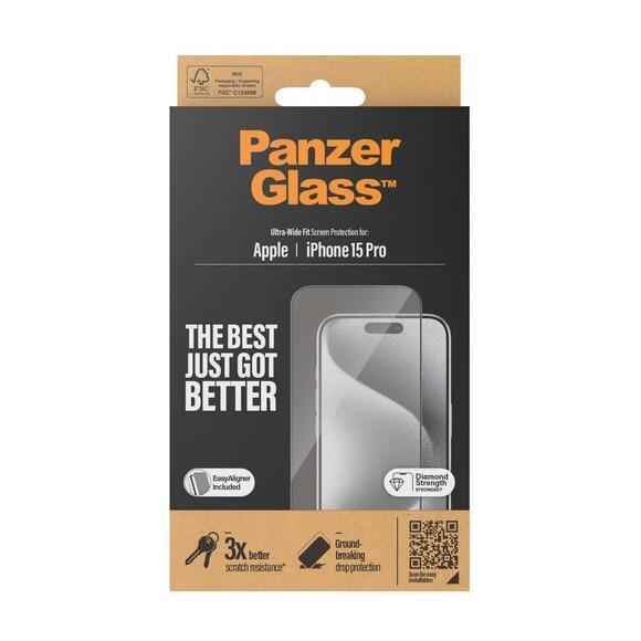 PanzerGlass Apple iPhone 15 Pro + aplikátor3
