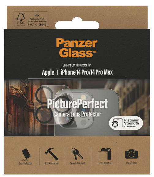 PanzerGlass™ ochr. sklo fotoaparátu iPhone 14 Pro/Pro Max3