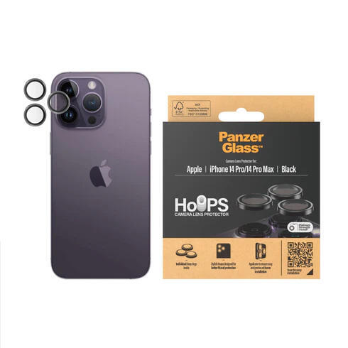 PanzerGlass HoOps iPhone 14 Pro/14 Pro Max Alu Bla3
