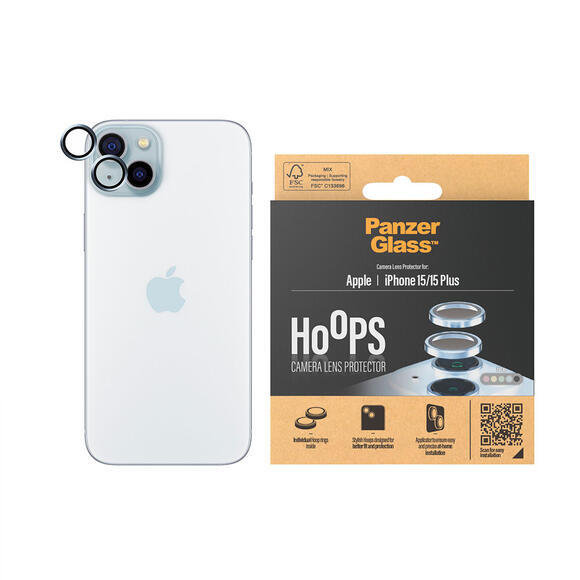 PanzerGlass HoOps iPhone 15/15 Plus Alu Blue3